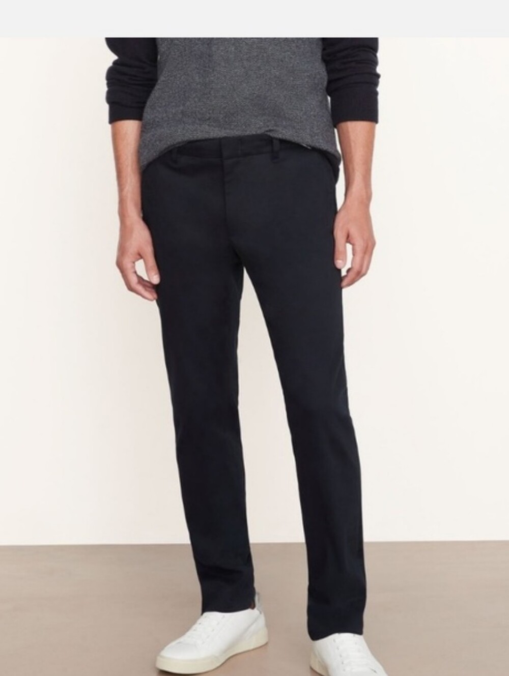 Vince Men Black Slim Griffith Cotton Twill Chino Pants
